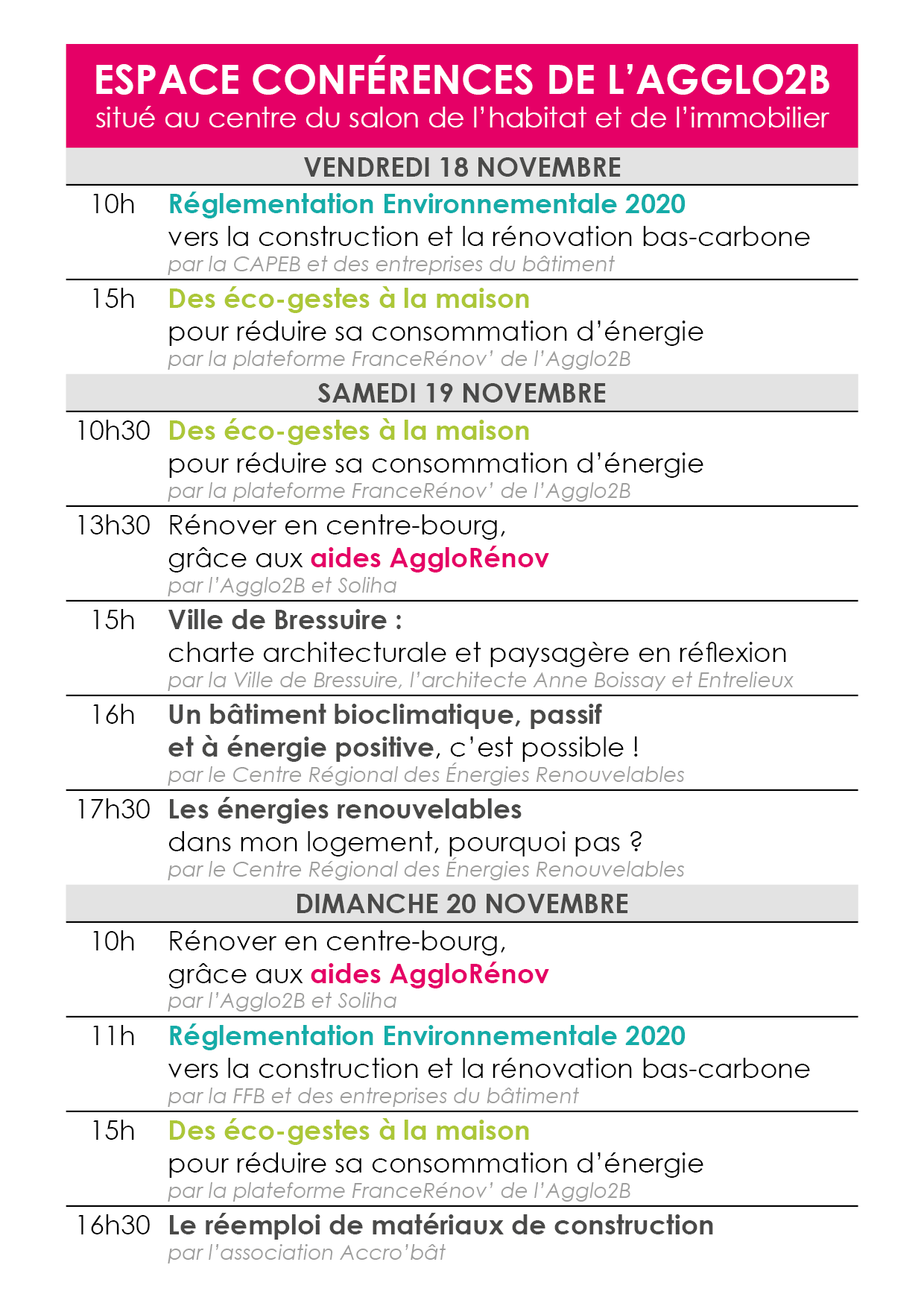 ECO-HABITAT ECO-CONSOMMATION, ECOGESTES ENERGIES RENOUVELABLES